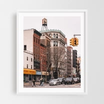 Bowery - Manhattan New York Photography White Framed Wall Art Print 30 x 40 inches