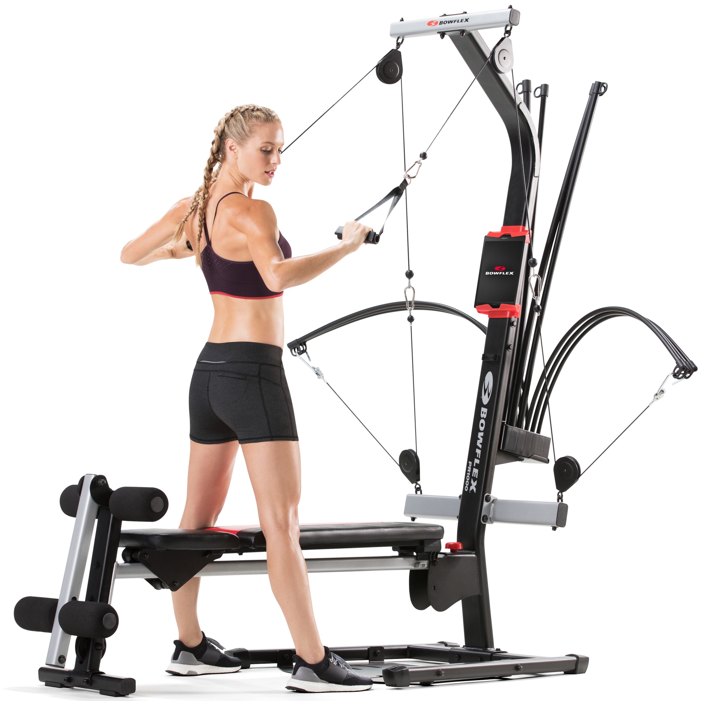 Bowflex PR1000 Home Gym Weight Lifting Aerobic Rowing and Vertical Folding Bench - image 1 of 10