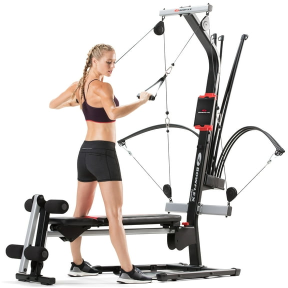 Bowflex PR1000 Home Gym Weight Lifting Aerobic Rowing and Vertical Folding Bench