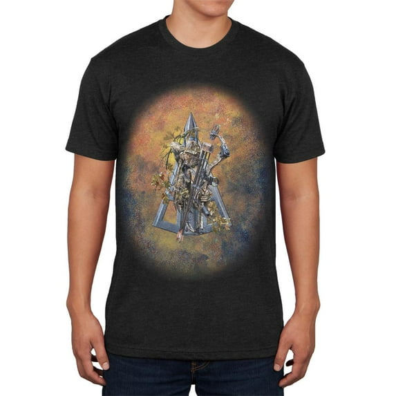 Bowhunter Broadhead Mens Soft T Shirt Vintage Black 2XL