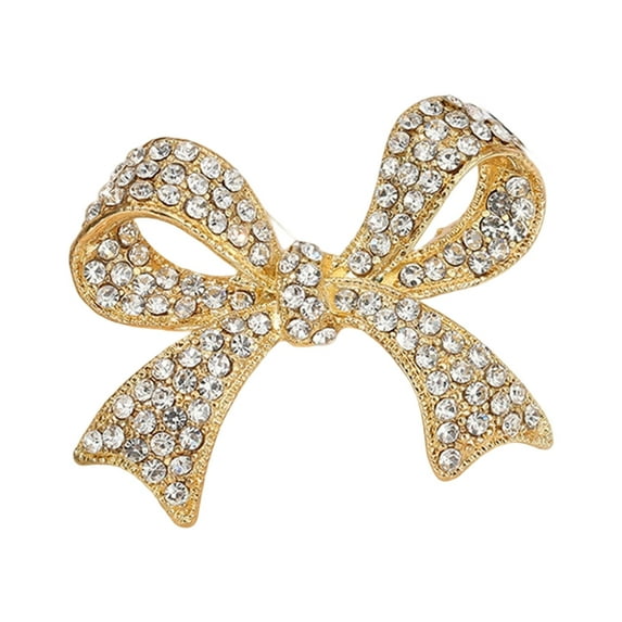 Bowknot Brooch Pin Alloy Texture Perfect for Matching Women Stylish Outfit