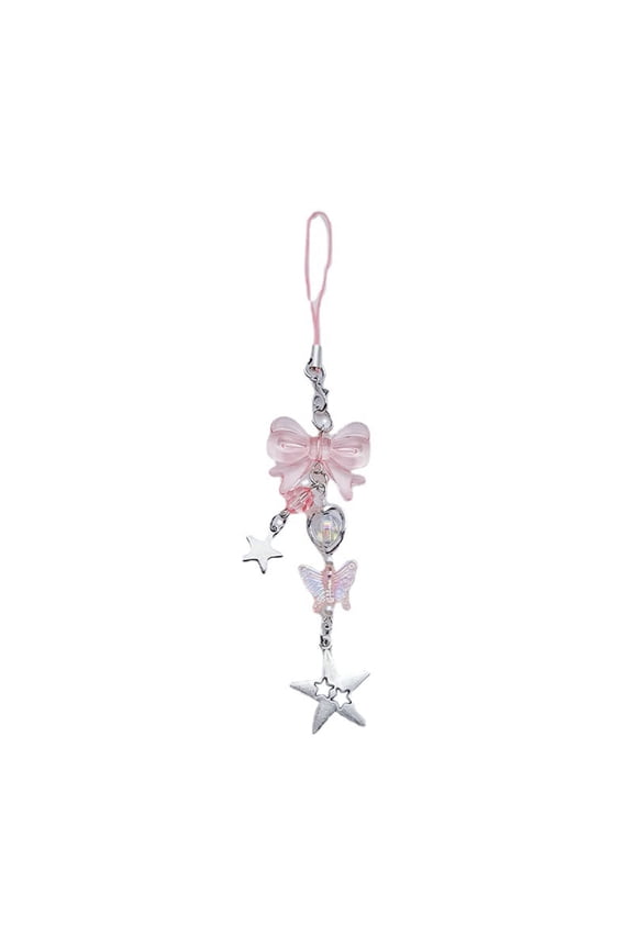 Bowknot Chain Bag Pendant Decor Girls Sweet Keychain Unique Gift Accessories for Friend