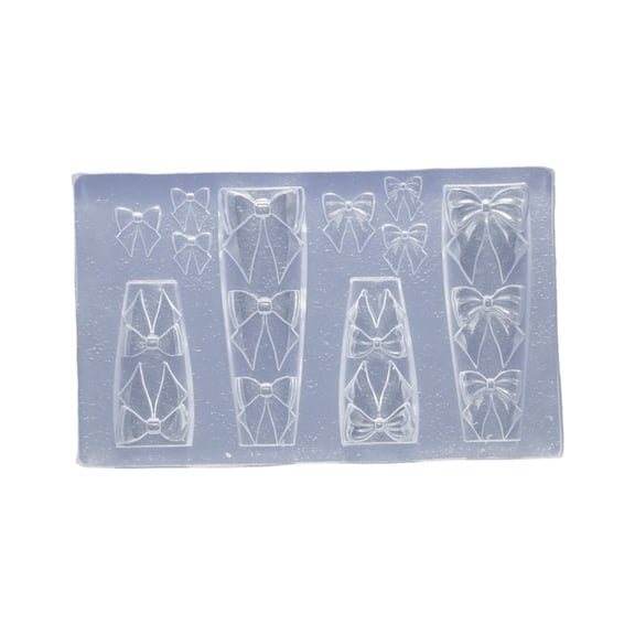 Bowknot Embossed Silicone Mold For Nail Art Jewelry Phone Case Decoration Projects