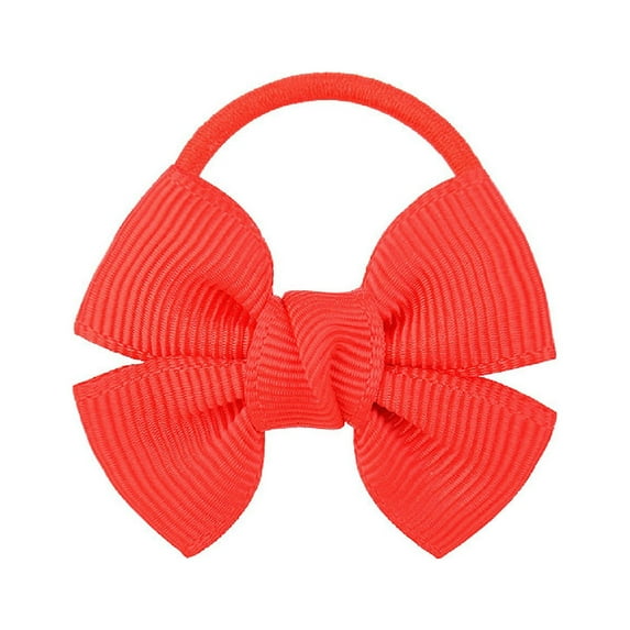Bowknot Hair Ties - 12 Pieces - Baby Hair Ties with Bows for Toddler Elastic Ponytail Holders Small Hair Ties for Baby Girls Infants Hair Accessories, 1 Bowknot Hair Tie for Adults, Makeup Organiz