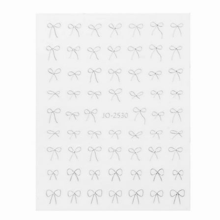 Bowknot Nail Art Stickers French Nail Decals 3D Adhesive Bows Designs Nail Decals Bows Nail Art Decorations for Women