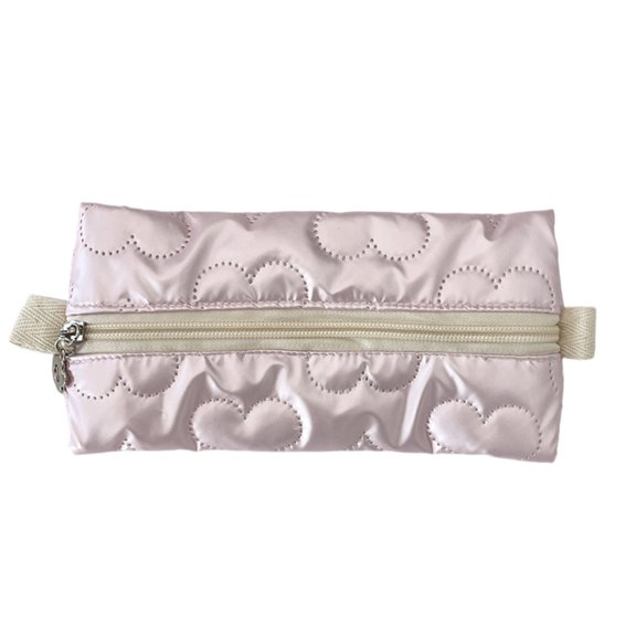 Bowknot Pattern Pencil Case Metallic Color Pencil Bag Large Capacity Pen pouch Pen Organizers Bag Travel Cosmetic Bag