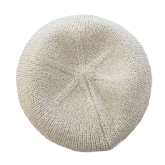 Bowknot Pearls Casual Hat Adjustable Knitted Hat Breathable Women Berets Hat for Parties and Daily Wear