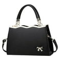 thumbnail image 1 of Bowknot Purse and Handbags for Women Leather Bow Square Medium Crossbody Tote Satchel Shoulder Bag, 1 of 8