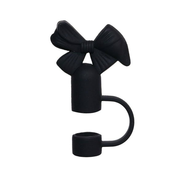 Bowknot Silicon Straw Caps 10mm Dustproof Straw Toppers