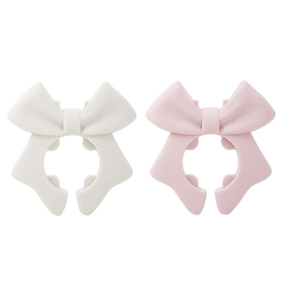 Bowknot Silicone Utensil Holder – Heatproof Clip for Pots/Pans, Grip & Dishwasher Safe Kitchen