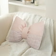 thumbnail image 1 of Bowknot Sofa & Office Chair Pillow – Cute Decorative Cushion, Soft Polyester, Available in Yellow, Black, and Pink, Perfect for Home, Office, Bedside & Living Room Decor, 1 of 6