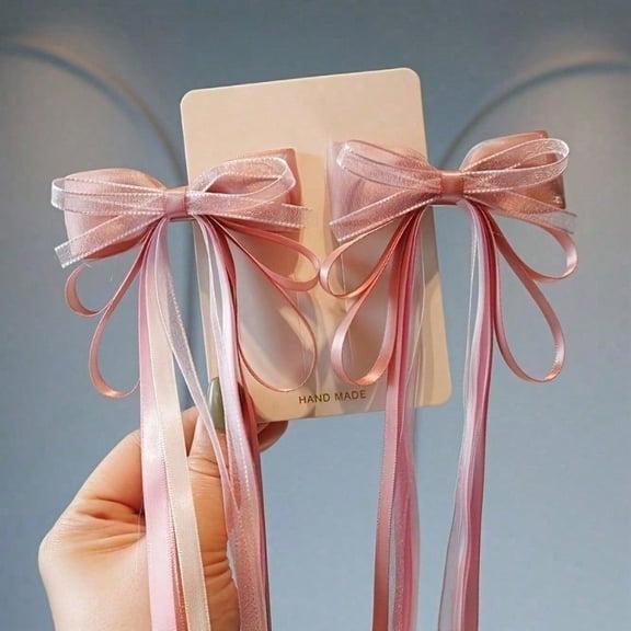 Bowknot Tassel Hair Clips - Braided Rope Hair Accessories for Parties, Travel & Daily Styling