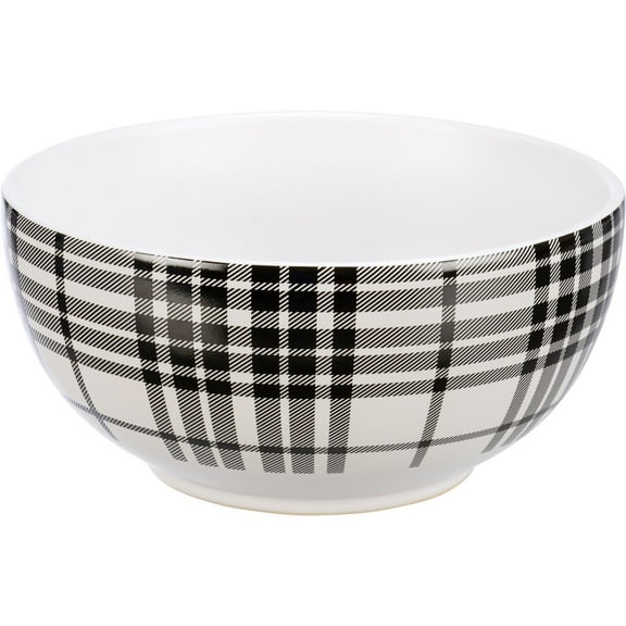 Bowl - Black Plaid