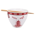 thumbnail image 1 of Bowl Bop Chinese Takeout Box Dinnerware Set | 16-Ounce Ramen Bowl, Chopsticks, 1 of 7