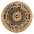 thumbnail image 1 of Bowl Coasters Bohemian Foldable Heat Insulation Flax Washable Bowl Cup Mat for Home, 1 of 8