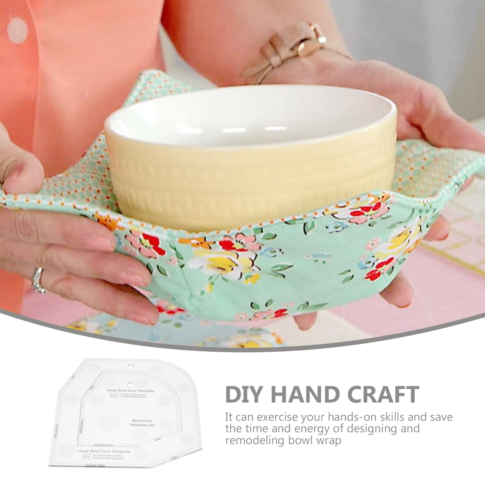 Bowl Cozy Pattern Template Acrylic Bowl Wrap Template Bowl Wrap Sewing