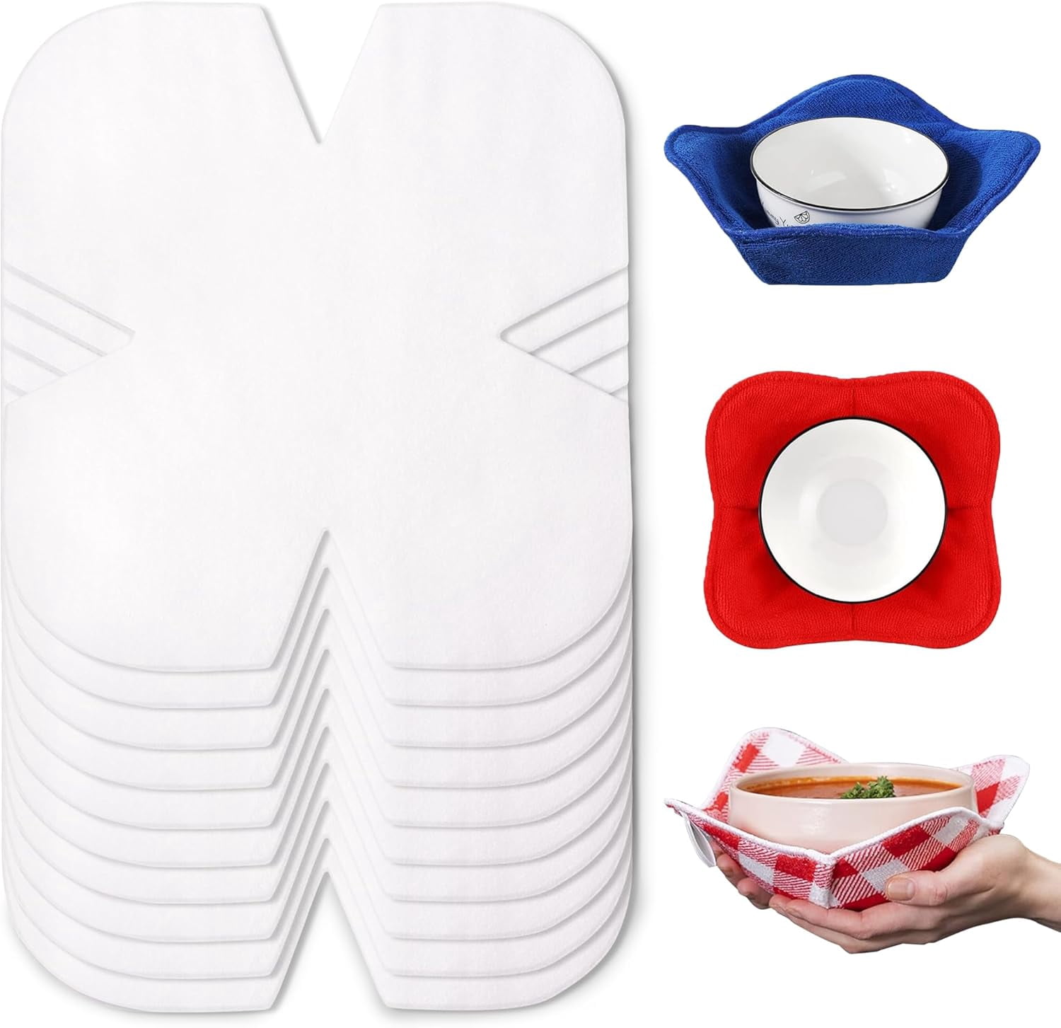 Bowl Cozy Pre Cut Batting, Microwavable Quilter Pattern Template for ...