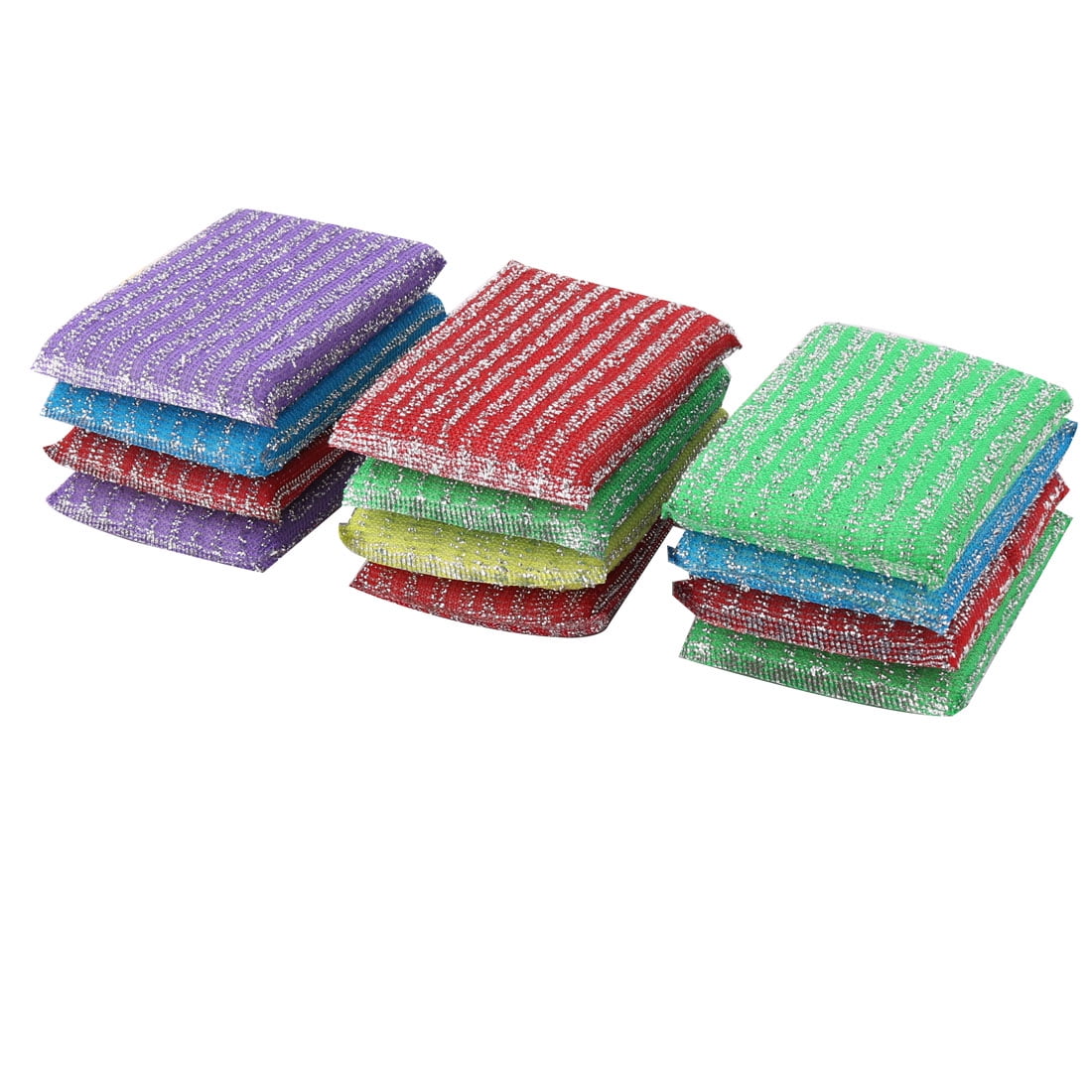 Bowl Dish Sponge Washing Scourer Scrubber Cleaning Pads 12pcs