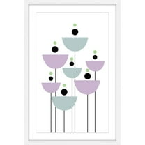 "Bowl Flowers" Framed Painting Print