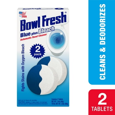 Bowl Fresh Automatic Toilet Bowl Cleaner, Bowl Freshener with Bleach, 2 Ct