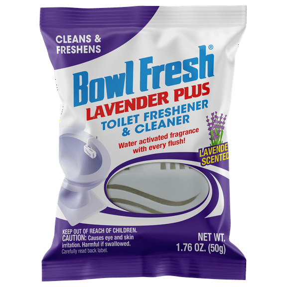 Bowl Fresh Lavender Plus Toilet Freshener and Cleaner, 1.76 oz