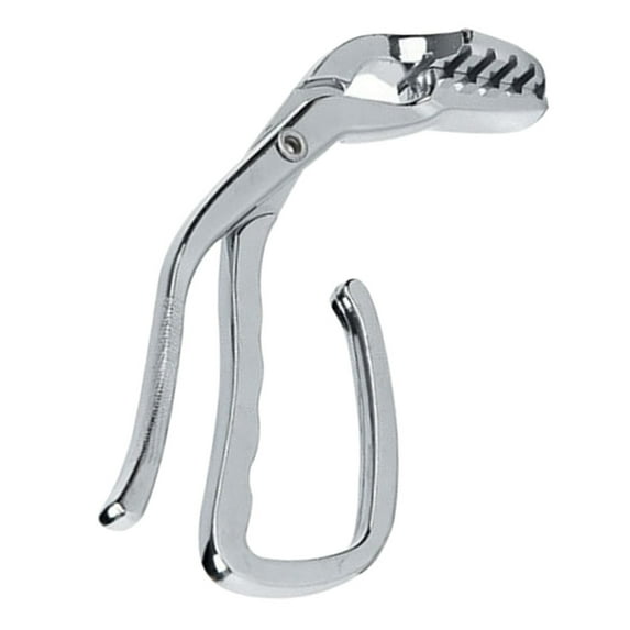 UKCOCO Plated Silver Zinc Alloy Anti-Slip Hot Plate Clip Kitchen Cooking Gripper Tool