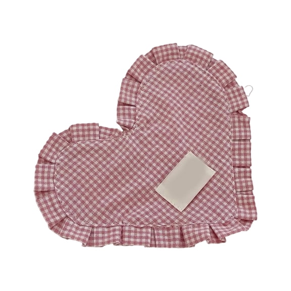 Bowl Mat Heart Shape Checked Cotton Placemats Bowl Mat For Enhancing Dining Table Decoration And Comfort