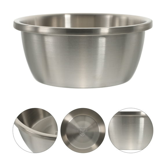 Bowl Mixing Stainless Steel Baking Bowls Washinglarge Round Basin Classic Metal Kitchen Vegatable