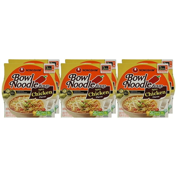 Bowl Noodle Soup, Spicy Chicken, 3.03 Ounce (Pack Of 6)