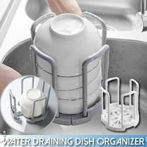 Bowl Rack under $5! Xqxayjr Retractable Bowl and Plate Storage Rack, Expandable Kitchen Cup Organizer with Drainer Design