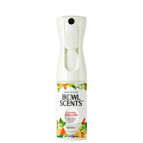 Bowl Scents Cucumber Melon Toilet Spray 5 oz | Prevents Nasty Poop Smell | Ships Same Day