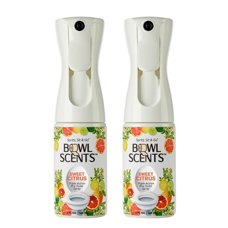 Bowl Scents Pre-Toilet Spray | Prevents Nasty Poop Smell | 5 oz - 2 Unit Listing