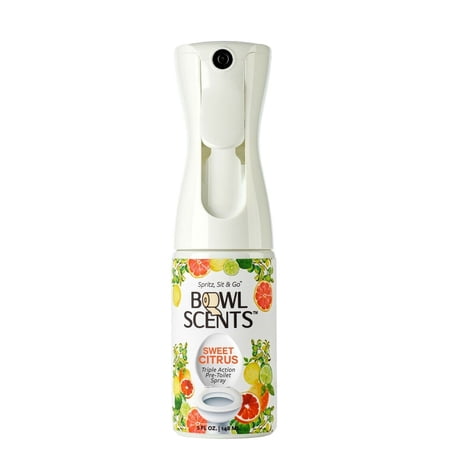 Bowl Scents Odor Eliminating Toilet Spray, Sweet Citrus, 5 oz