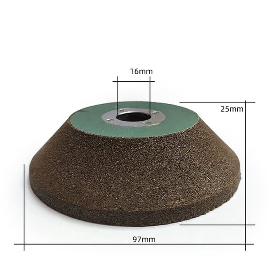 Bowl Type Stone Grinding Wheel for 100 Angle Grinder, 97mm Silicon Carbide Disc for Granite Chamfer Trimming Polishing Concrete Marble Wall Tiles Safe Mesh