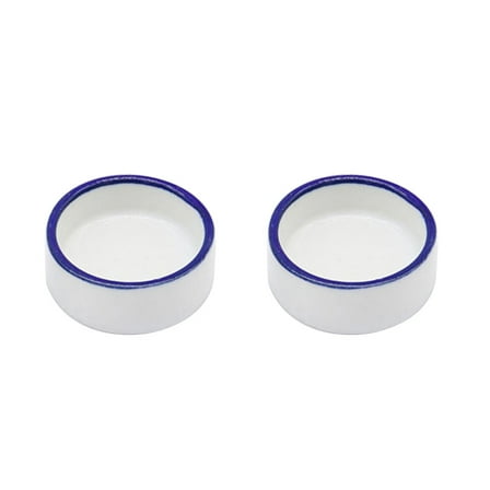 Bowl Water Dish Round Food Bowl Ceramic Escape Proof Feeder for Small Medium Size Pet Tortoise