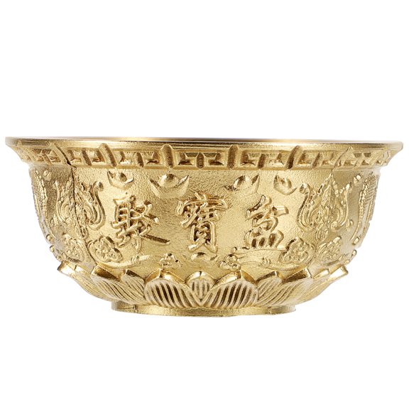 HOOWIFFY Golden Brass Cornucopia Ornament Fine Workmanship Home Decoration