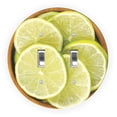thumbnail image 1 of Bowl of Lime Slices Design - Round Light Switch Plate Cover - Double Toggle, 1 of 1