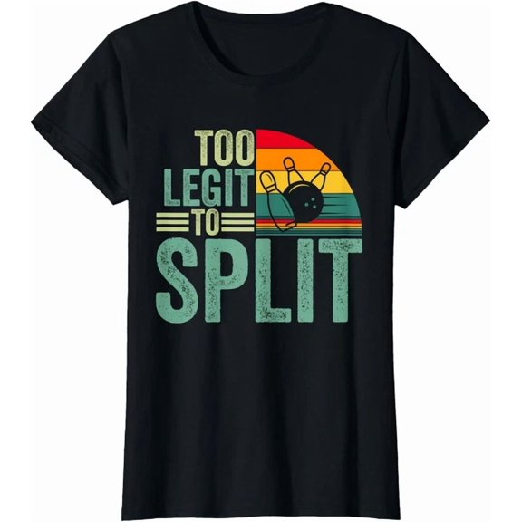 Bowler Too Legit To Split Bowling Player T-Shirt