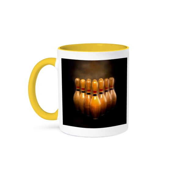 Bowling Mug 11oz Two-Tone Yellow