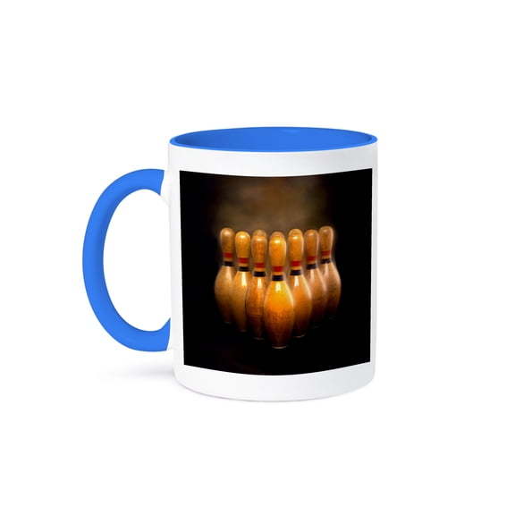 Bowling Mug 15oz Two-Tone Blue