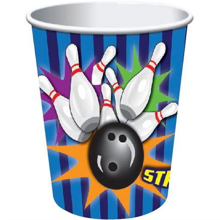 Bowling 9 Oz Cups (8 Count)