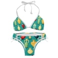 thumbnail image 1 of Bowling Swim Suit Women Bikini Set, Detachable Sponge, Adjustable Strap, Two-Pack - Beach, Pool, Vacation, 1 of 6