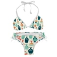 thumbnail image 1 of Bowling Adjustable Strap Detachable Sponge Bikini Set - Two-Pack, for Beach and Pool Parties, 1 of 6