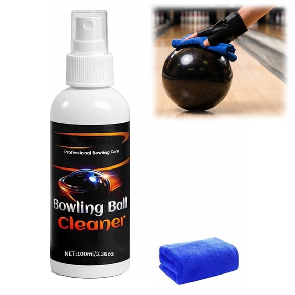 Bowling Ball Cleaner Spray 3.4oz, Instantly Removes Lane Oil & Dirt, Keeps Ball Surface Clean, Pro-Grade Formula for All Coverstocks(1PC)