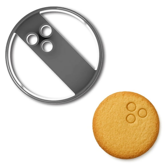 Bowling Ball Cookie Cutter - 3.75x3.75 Inches, Perfect for Sports-Themed Parties and Baking