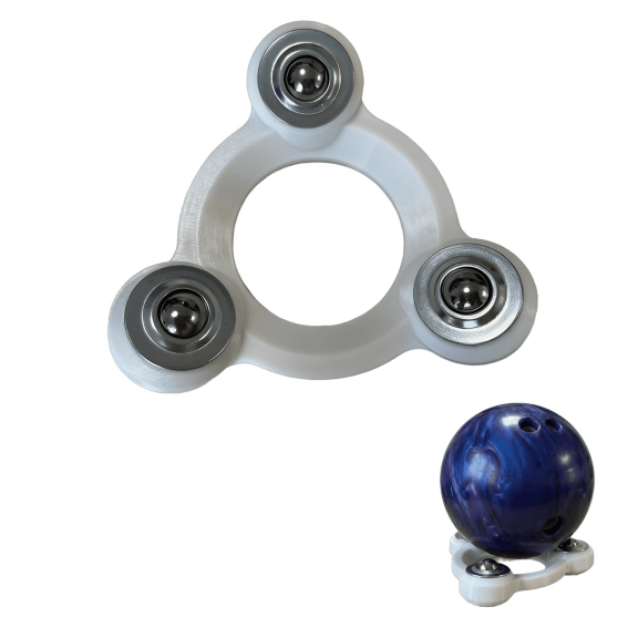 Bowling Ball Rev Trainer Tool, Suitable for All Bowlers, Hook Release Training Aid, Improve Spin Control Consistency Practice Equipment, Triangle