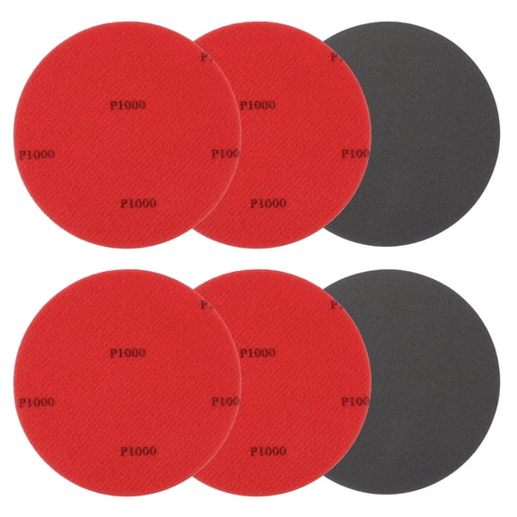 Bowling Ball Sanding Pads, Hook and Loop Sanding Sponge Discs for Resurfacing - Grit 1000 & 5 Inch & 6 Pack