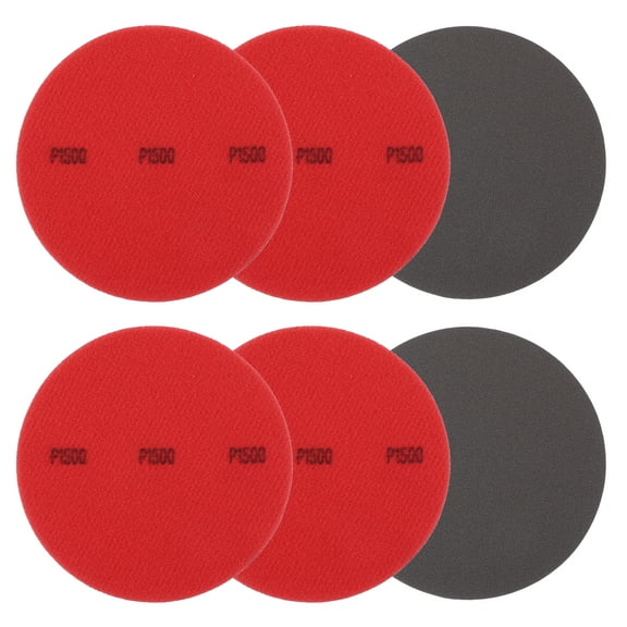 Bowling Ball Sanding Pads, Hook and Loop Sanding Sponge Discs for Resurfacing - Grit 1500 & 5 Inch & 6 Pack