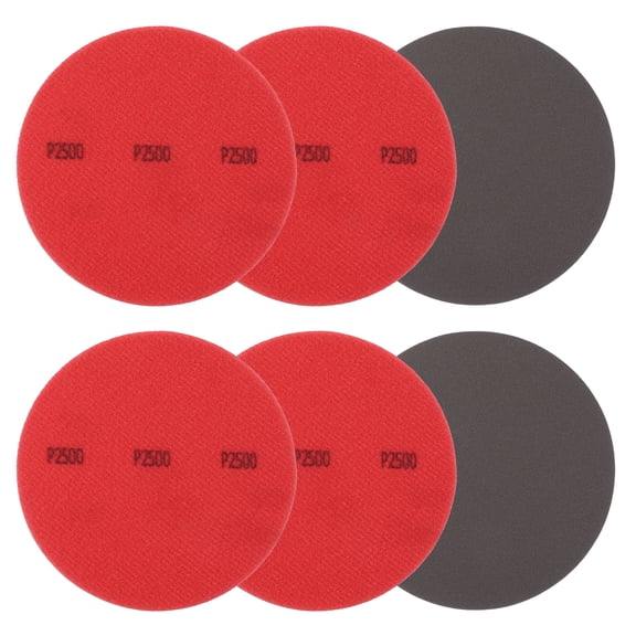 Bowling Ball Sanding Pads, Hook and Loop Sanding Sponge Discs for Resurfacing - Grit 2500 & 5 Inch & 6 Pack
