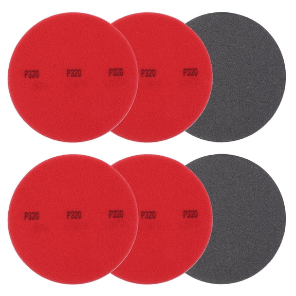 Bowling Ball Sanding Pads, Hook and Loop Sanding Sponge Discs for Resurfacing - Grit 320 & 5 Inch & 6 Pack
